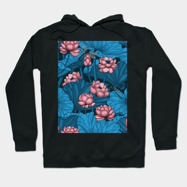 Night lotus garden Hoodie by katerinamk